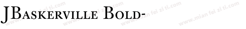 JBaskerville Bold字体转换